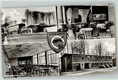 Wolfhagen Panzerbataillon 54 Wappen Kantine Stabsgebäude VW Käfer Wache