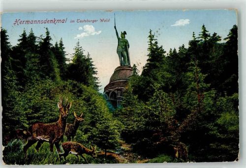 Detmold Hermannsdenkmal Reh Teutoburger Wald