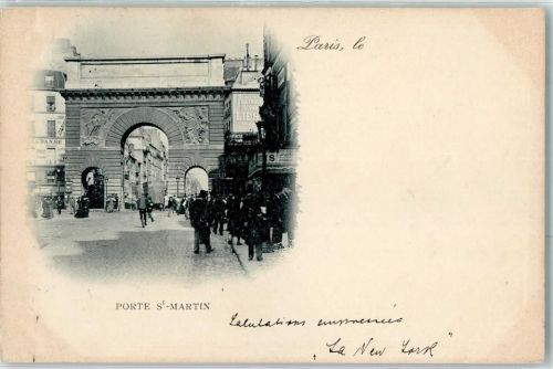 Paris 1898 Porte Saint Martin