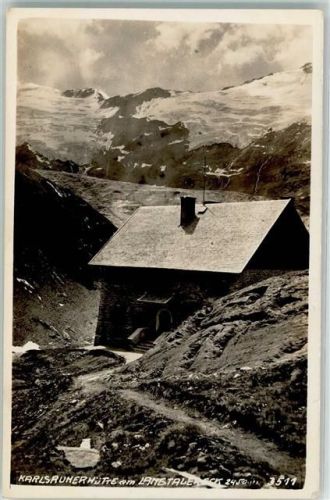 Obergurgl Karlsruherhütte am Langtalereck Hüttenstempel
