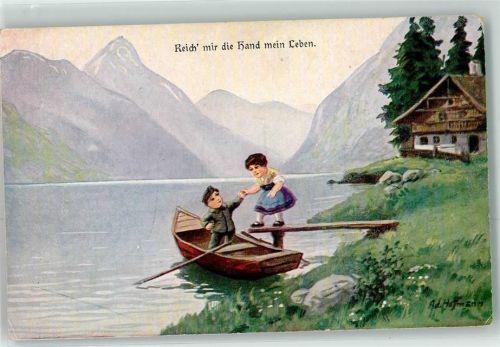 Reich mir die Hand mein Leben Ruderboot WB SS Nr.5068
