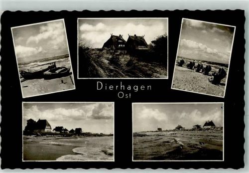 Dierhagen Strand Reethäuser Boote