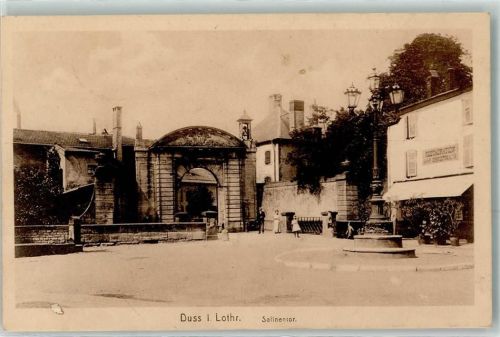 Dieuze 1917 Salinentor Laterne Kind Restauration Gasthaus FeldpostBayer. Landwehr Div. Nr.1