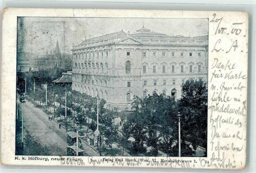 Wien 1900 KuK Hofburg Neuer Flügel