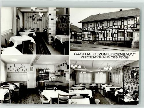 Sachsenbrunn OT. Schwarzenbrunn Gasthaus zum Lindenbaum Gaststube