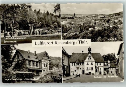 Rastenberg Schwimmbad Jugendherberge Freundschaft Rathaus Gaststätte Ratskeller
