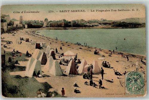 Saint-Servan 1907 la Plage des Bas Sablons