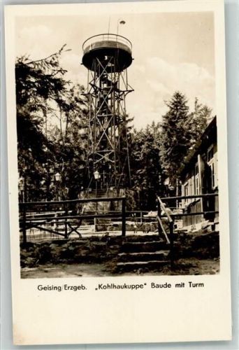 Geising Kohlhaukuppe Baude mit Turm