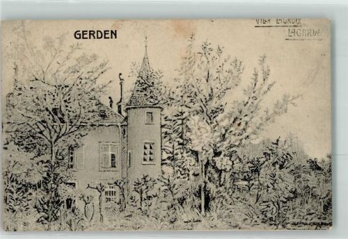 Lagarde 1917 Villa Ort handschriftlich