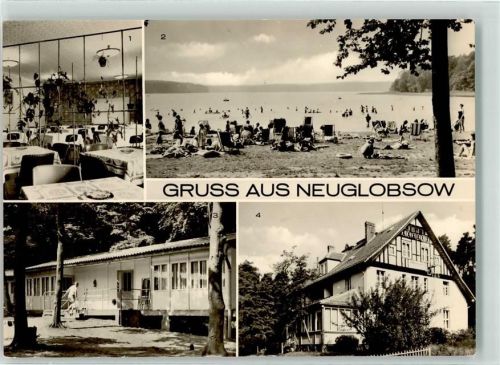 Neuglobsow 1970 FDGB-Erholungsheim Freundschaft Speisesaal Am Stechlinsee FDGB-Erholungsheim Planeta Ferienheim Haus Stechlin