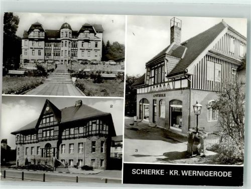 Schierke Apotheke Rathaus FDGB Erholungsheim Franz Mehring