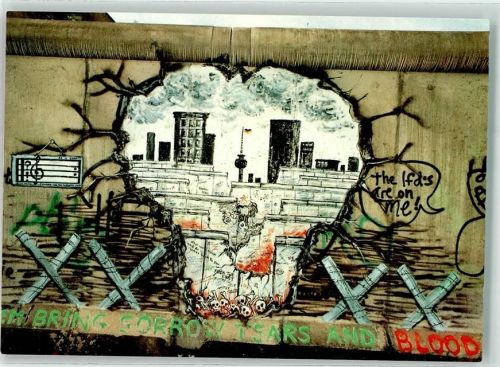 Kreuzberg Graffity auf der Berliner Mauer im Bereich Kochstraße