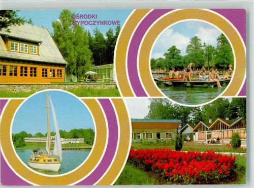 Osterode Erholungszentrum in Stare Jablonki am Czos See Strandbad Segelboot