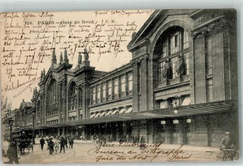 Paris Nordbahnhof Fahrrad Oldtimer Straßenbahn