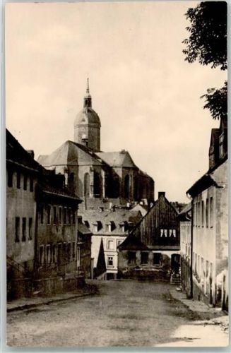 Annaberg-Buchholz Blick auf die St. Annenkirche aus der Farbegasse