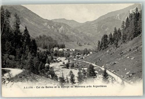 Chamonix-Mont-Blanc Col de Balme et Village de Monrocq pres Argentieres
