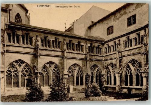 Eichstätt 1909 Kreuzgang im Dom