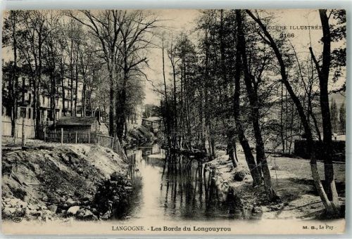 Langogne 1910 les Bords du Longouyrou