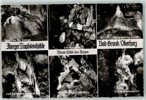 Bad Grund Iberger Tropfsteinhöhle Backofen der Zwerge Schatzkammer Zwergenkönig Hübich