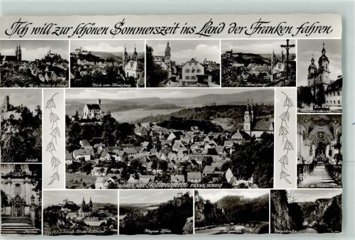 Gößweinstein Schloss Postamt Wagner Höhe Wallfahrtskirche