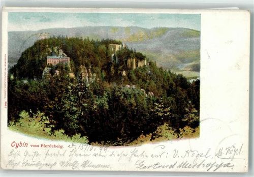Kurort Oybin 1899 vom Pferdeberg