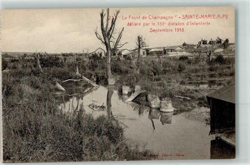 Sainte-Marie-a-Py 1918 delivre par le 151. division d`Infanterie