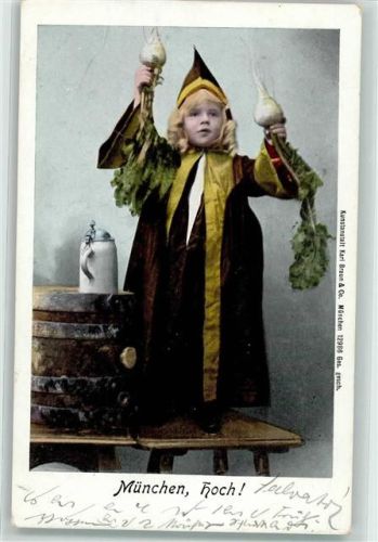 München 1905 Kindl Bierkrug Radi