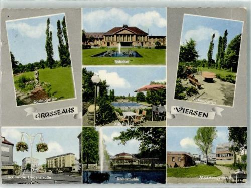 41747 W4060 Viersen - Casinogarten Lindenstraße Bahnhof Kaiserbad Kaisermühle Mädchengymnasium