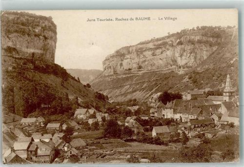 Baume-les-Messieurs Jura Touriste Roches de Baume Le Village Kirche Eglise