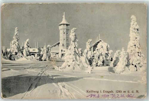 Klinovec Winter Keilberghaus Aussichtsturm