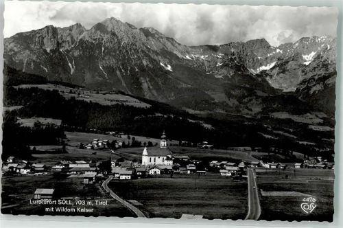 Söll Luftkurort 703 m Tirol mit Wildem Kaiser Kirche