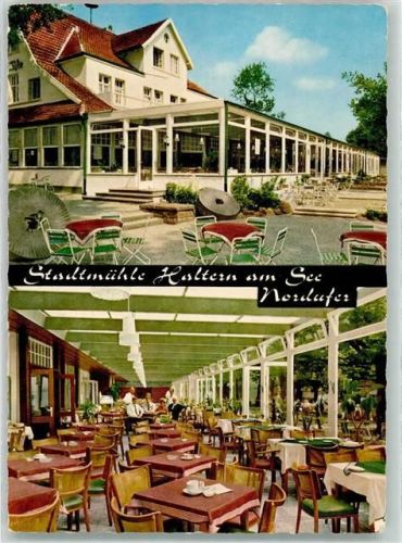45721 W4358 Haltern , Westf Werbe AK Gasthaus Stadtmühle