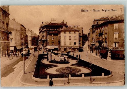 Rijeka Piazza Regina elena Straßenbahn