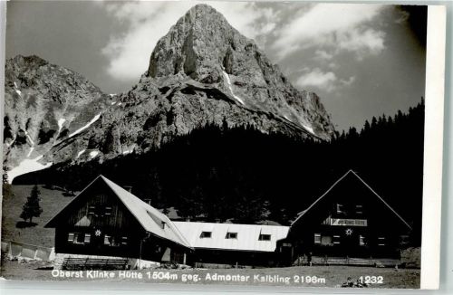 Oberst Klinke Hütte mit Admonter Kalbling Hüttenstempel