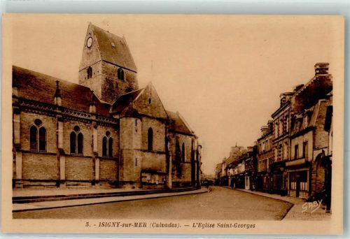 Isigny-sur-Mer L Eglise Saint Georges Kirche Uhr