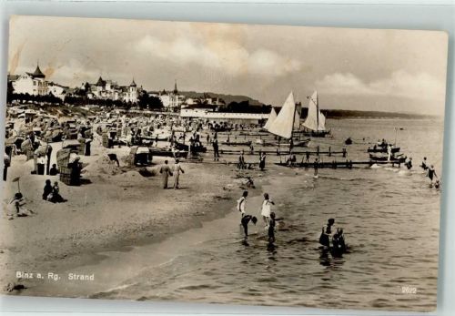Binz 1929 Schwimmbad Strand