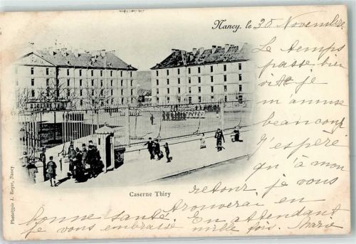Nancy 1899 Caserne Thiry Uniform