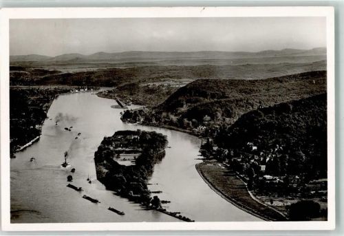 Drachenfels Rheininsel Nonnenwerth und den Rolandsbogen