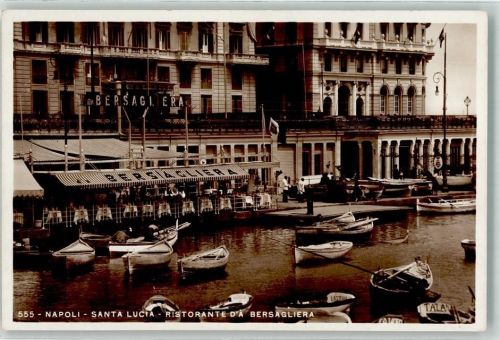Napoli Gasthaus d´a Bersagliera Santa Lucia Foto Vera AK