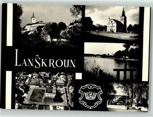 Lanskroun Landskron - Fliegeraufnahme Kirche