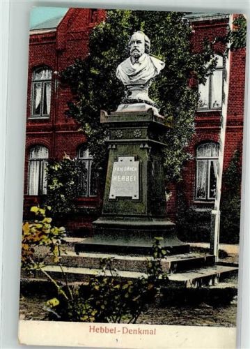 Büsum 1917 Friedrich Hebbel Denkmal Ort lt. Stempel