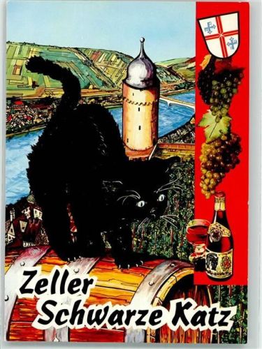 Zell Zeller Schwarze Katz Illustration