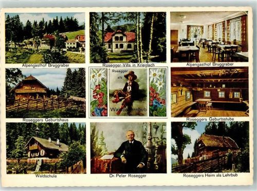 Alpl Dr.Peter Rosegger Geburtshaus Waldschule Geburtshaus Villa Edelweiss