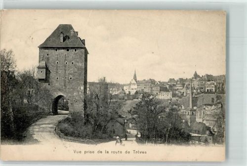 Luxembourg Ort lt. Stempel Route de Treves