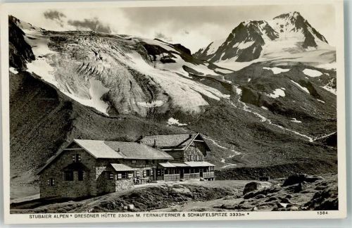 Neustift Stubaier Alpen Dresdner Hütte Fernauferner Hüttenstempel