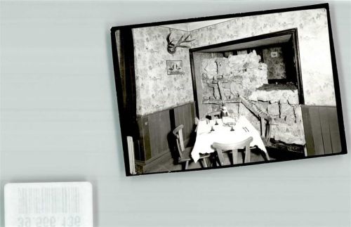 Wehr Gasthaus Schwert Geweih Weinglas Flasche Mauer Steine Ort handschriftlich Foto Original aus Archiv eines Ansichtskartenverlags
