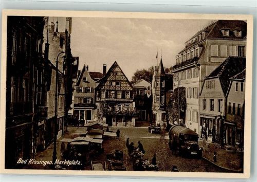 Bad Kissingen Marktplatz Marktszene LKW