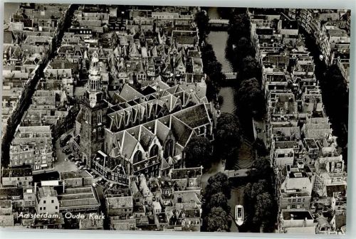 Amsterdam Fliegeraufnahme Oude Kerk