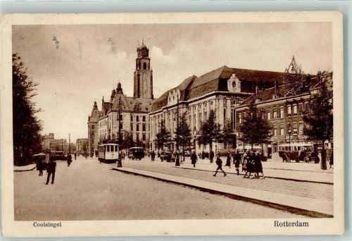 Rotterdam Coolsingel Straßenbahn Oldtimer Omnibus