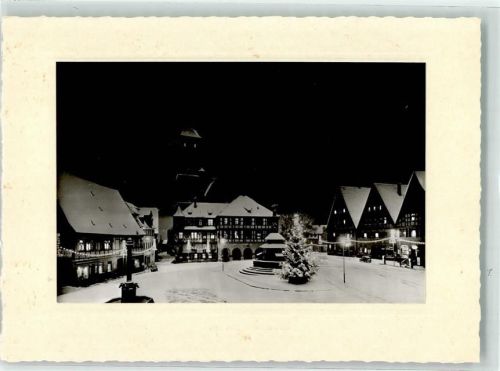 91126 W8540 Schwabach FOTO KEINE AK Rathaus und Stadtkirche St. Johannes und St. Martin im Winter